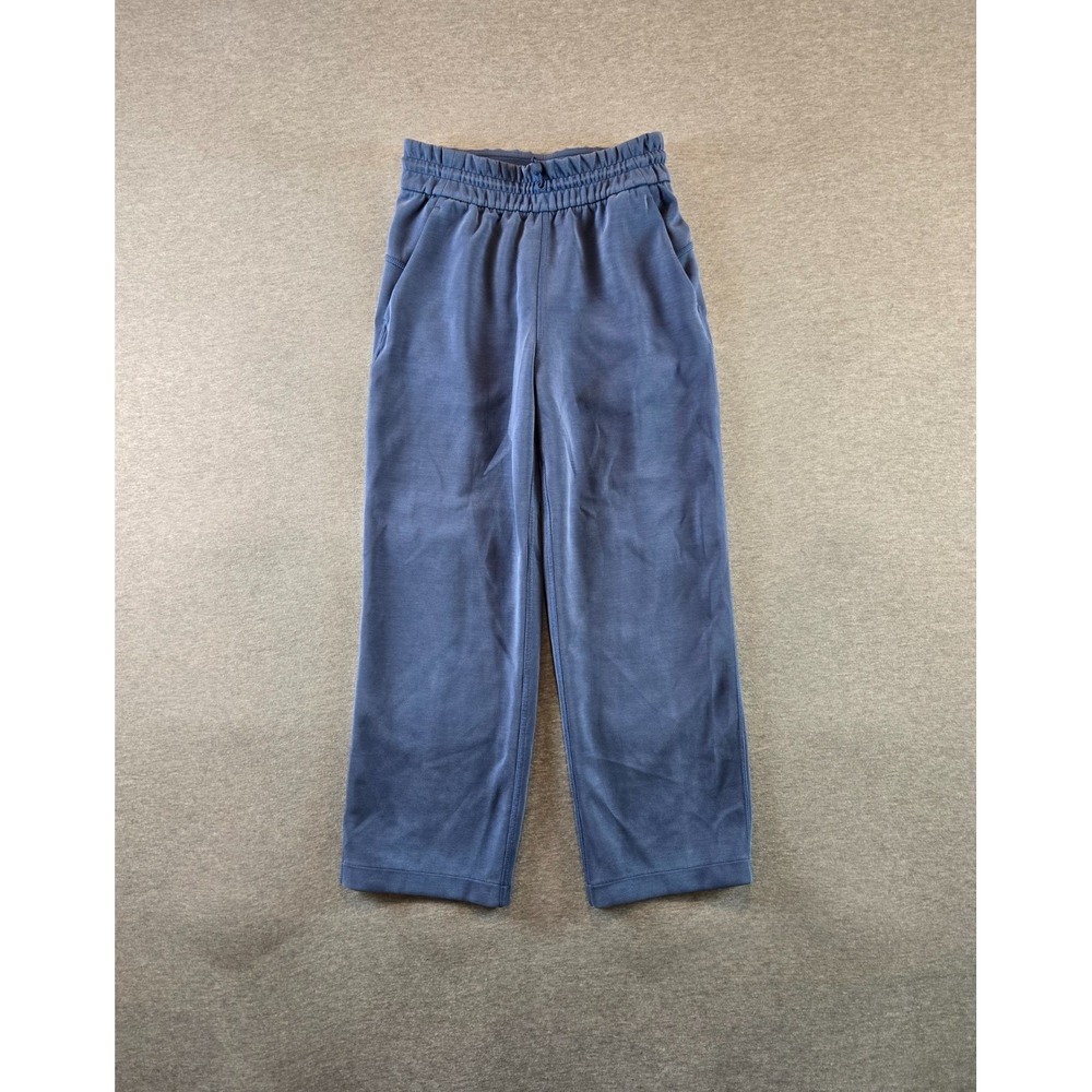 Lululemon Pants Womens 2 Blue Softstreme High Rise Straight Leg Crop‎ W6BZXS